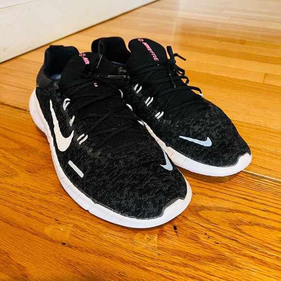 NIKE Free Run 5.0 Next Nature Mesh Sneakers Black Mens 9.5 - Picture 6 of 16